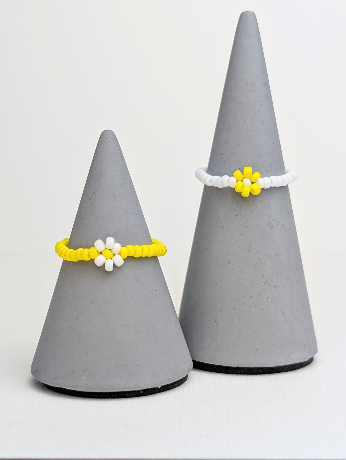 Daisy Miyuki Seed Bead Rings