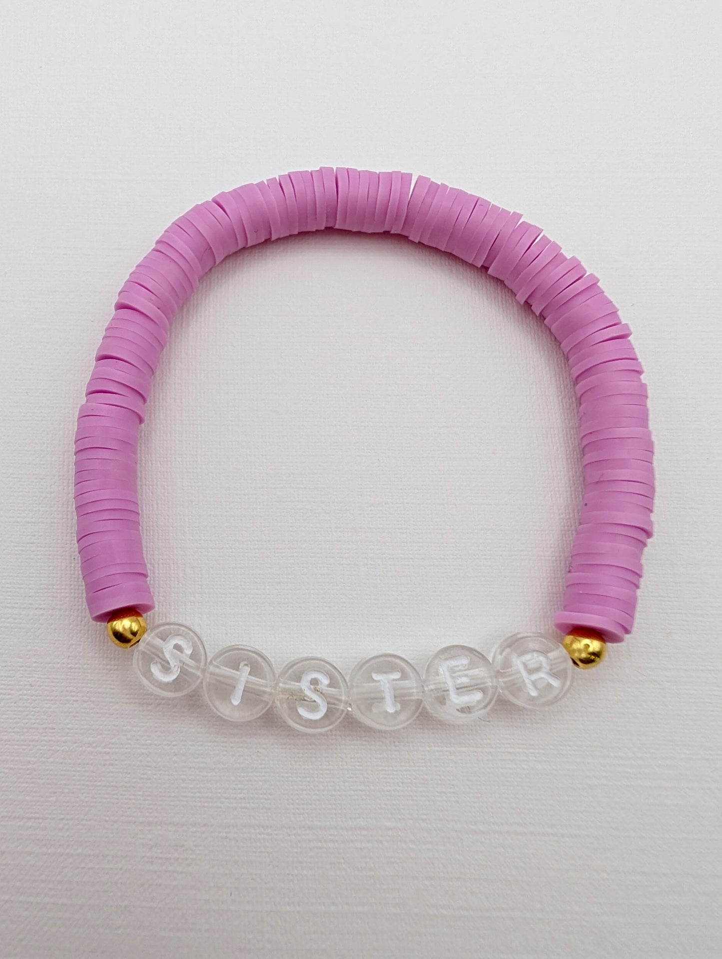 Personalised Transparent Letter Bead Bracelet