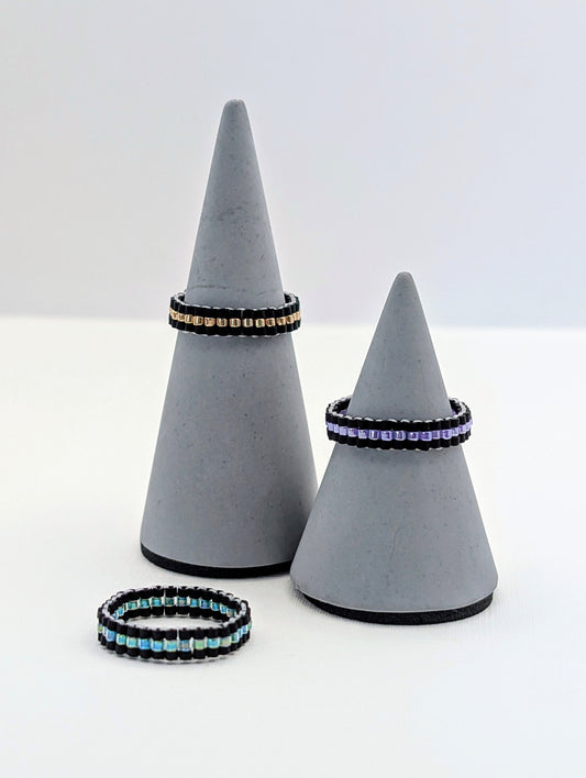 Miyuki Delica Beaded Rings
