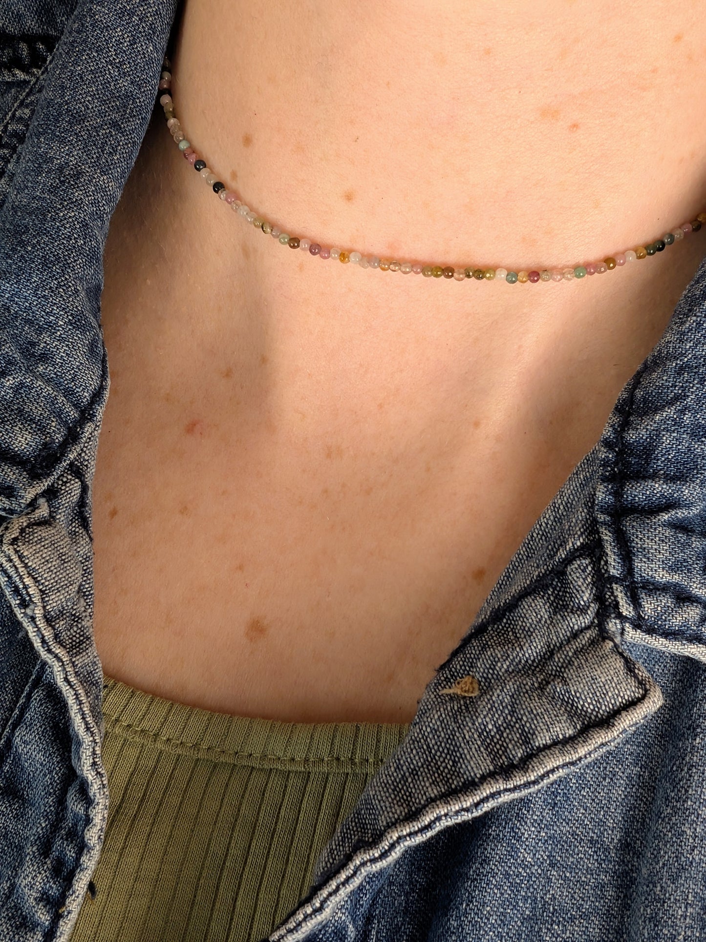 Tourmaline Beaded Choker